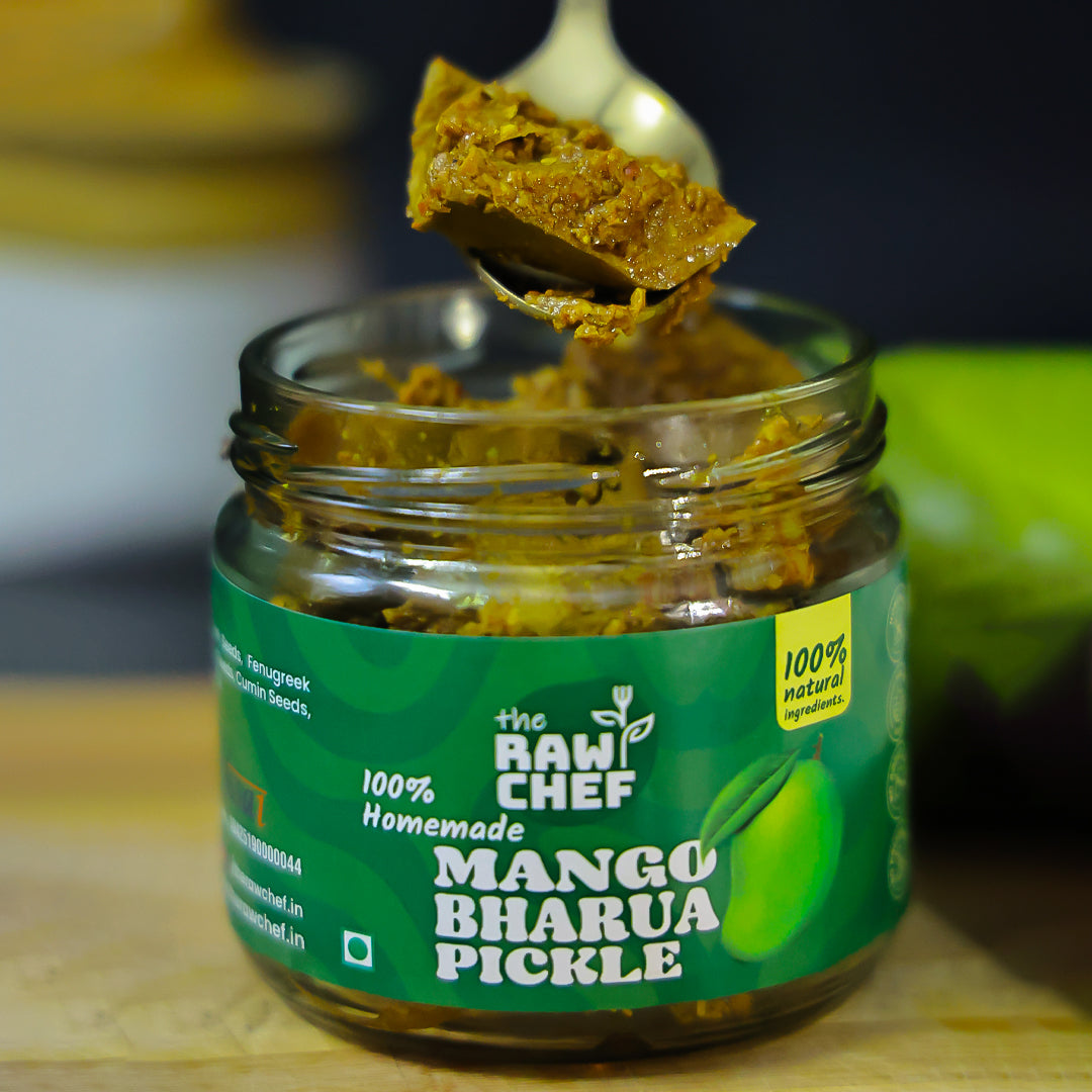 Homemade Aam ka Bharua Achar (Mango Pickle)