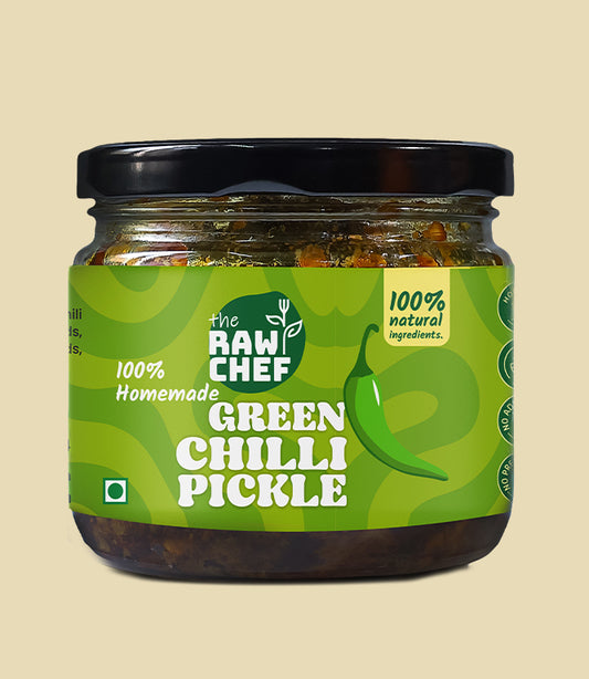 Homemade Hari-Mirch ka Achar (Green Chilli Pickle)